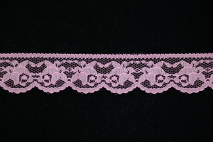 1.25 inch Flat Lace, Sachet Pink (100 yard FULL SPOOL) MADE IN USA